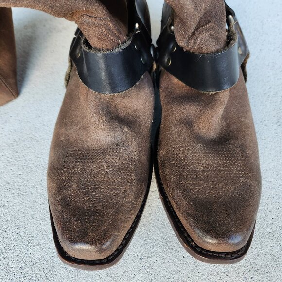 Y2K Golden Goose Distressed Leather Western Boots – Sz 10 US 🇮🇹 - Picture 13 of 16